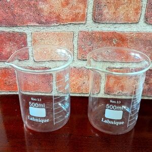 Labnique 500ml Glass Beakers Set Of 2